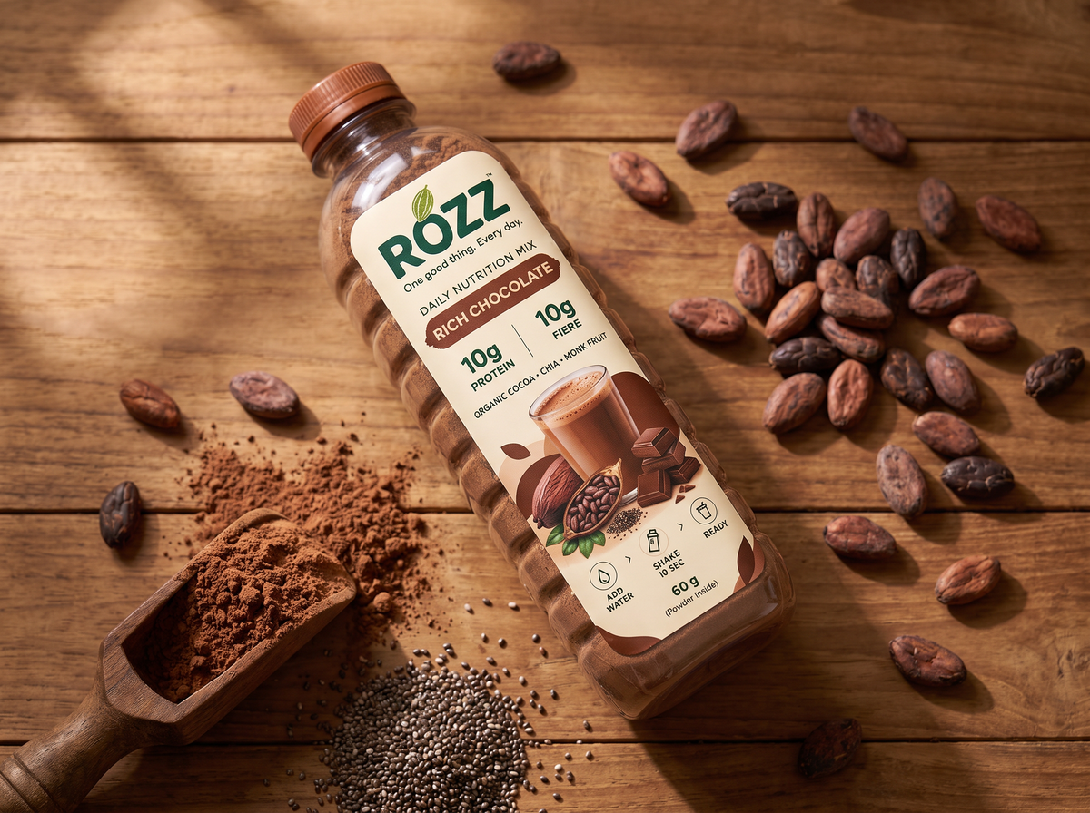 ROZZ Chocolate — Sattu & Flaxseed Drink Mix